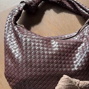 Melie bianco espresso woven bag